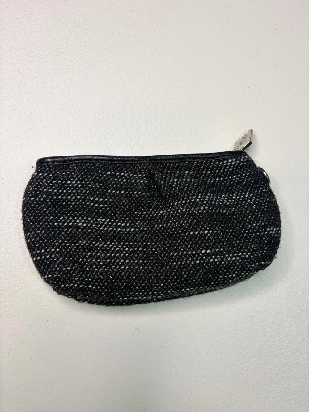 MZ Wallace Black Woven Cosmetic Pouch